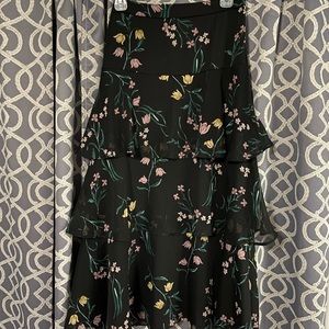 Ann Taylor Factory tiered floral maxi skirt